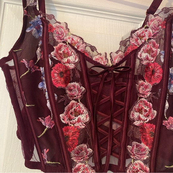 Dream Angels Floral Unlined Corset - Picture 1 of 4